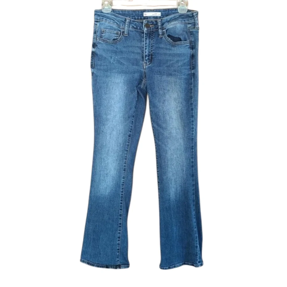 SO Women’s Bootcut Low Rise Dark Wash Denim Jeans Size 7/28 Stretch Casual